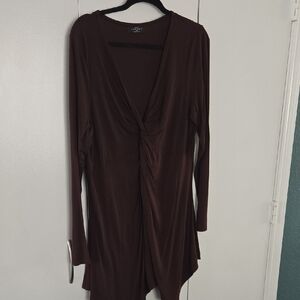 Elegant Brown Women's Top